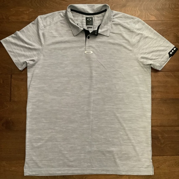 Oakley Men’s Regular Fit Polo – Size XL, Light Heather Gray - Picture 1 of 6